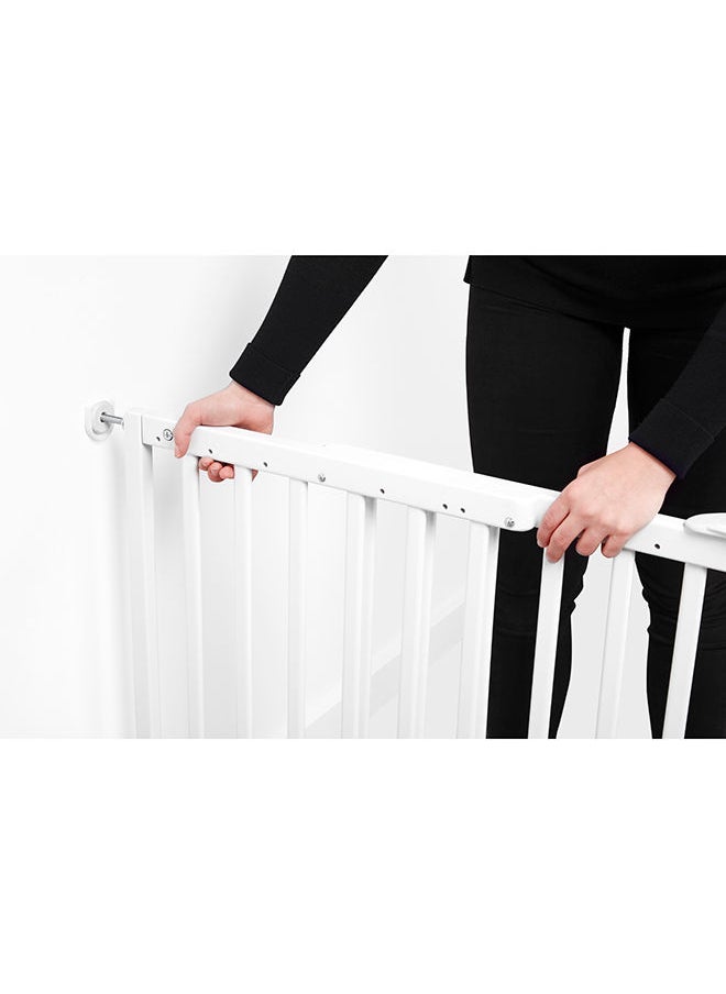 Badabulle Deco Pop Wooden Extending Safety Gate - White  - Image 4