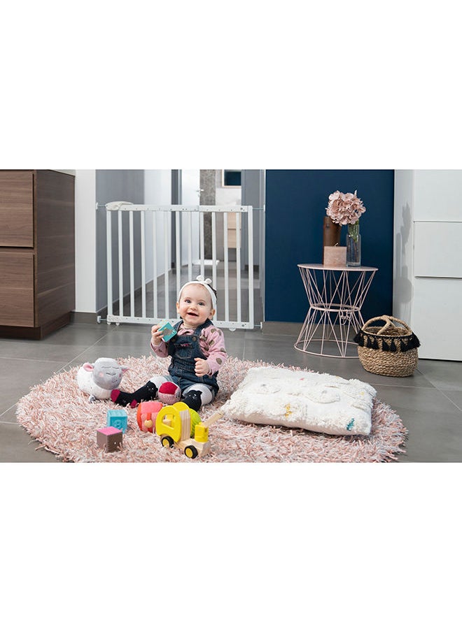 Badabulle Deco Pop Wooden Extending Safety Gate - White  - Image 5