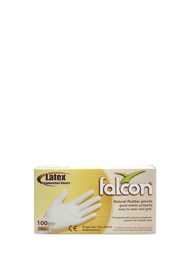 Falcon Examination Natural Rubber Gloves S - Image 1
