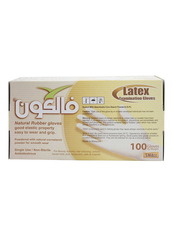 Falcon Examination Natural Rubber Gloves S - Image 2