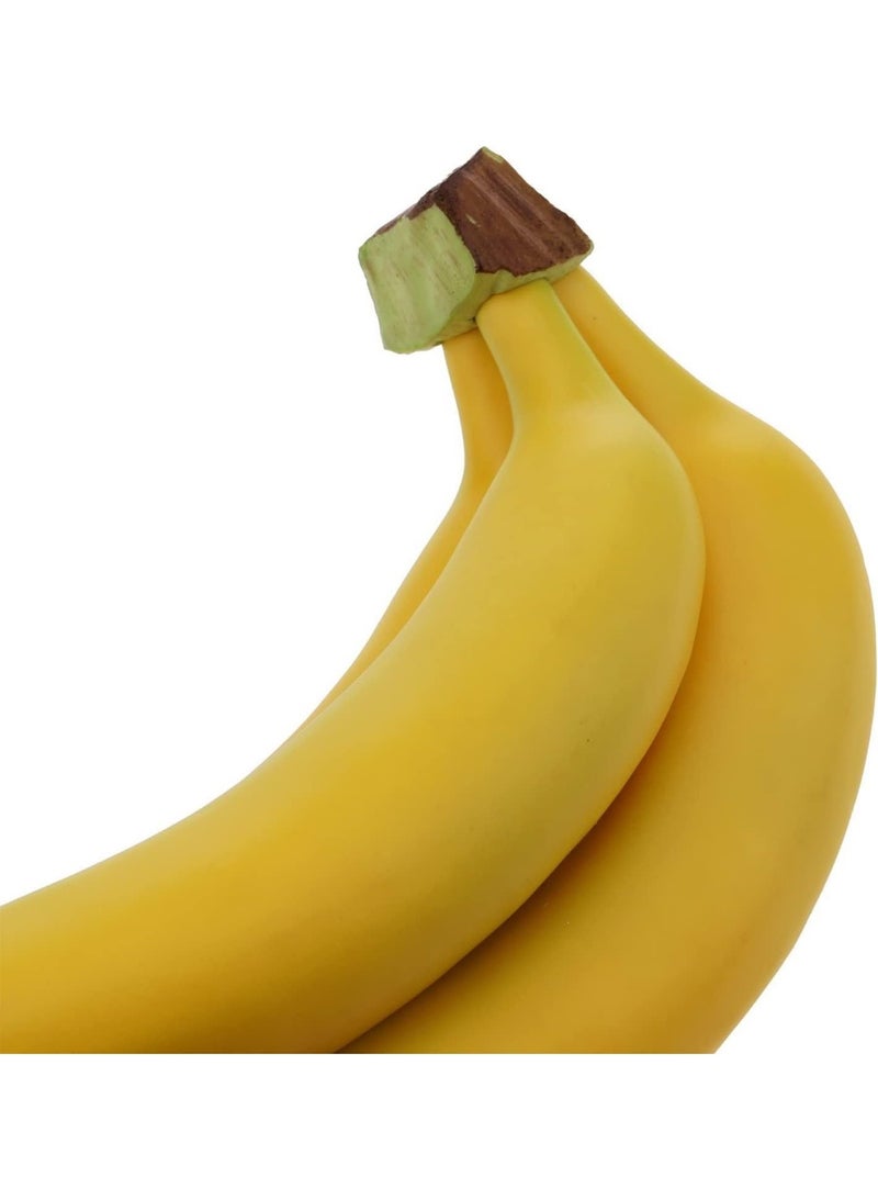 LATIFA Realistic Artificial Banana Bunch (3 Heads) Lifelike Simulation Fruit Model set of 2 - Image 3