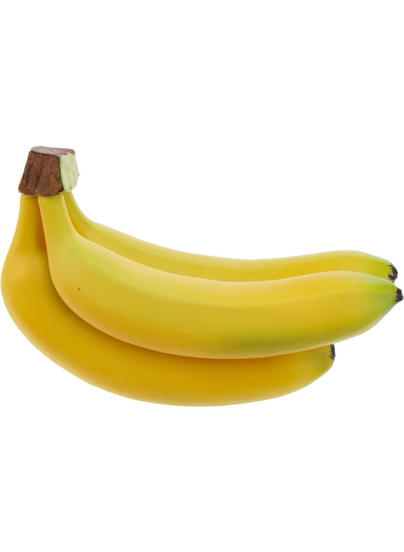 LATIFA Realistic Artificial Banana Bunch (3 Heads) Lifelike Simulation Fruit Model set of 2 - Image 1