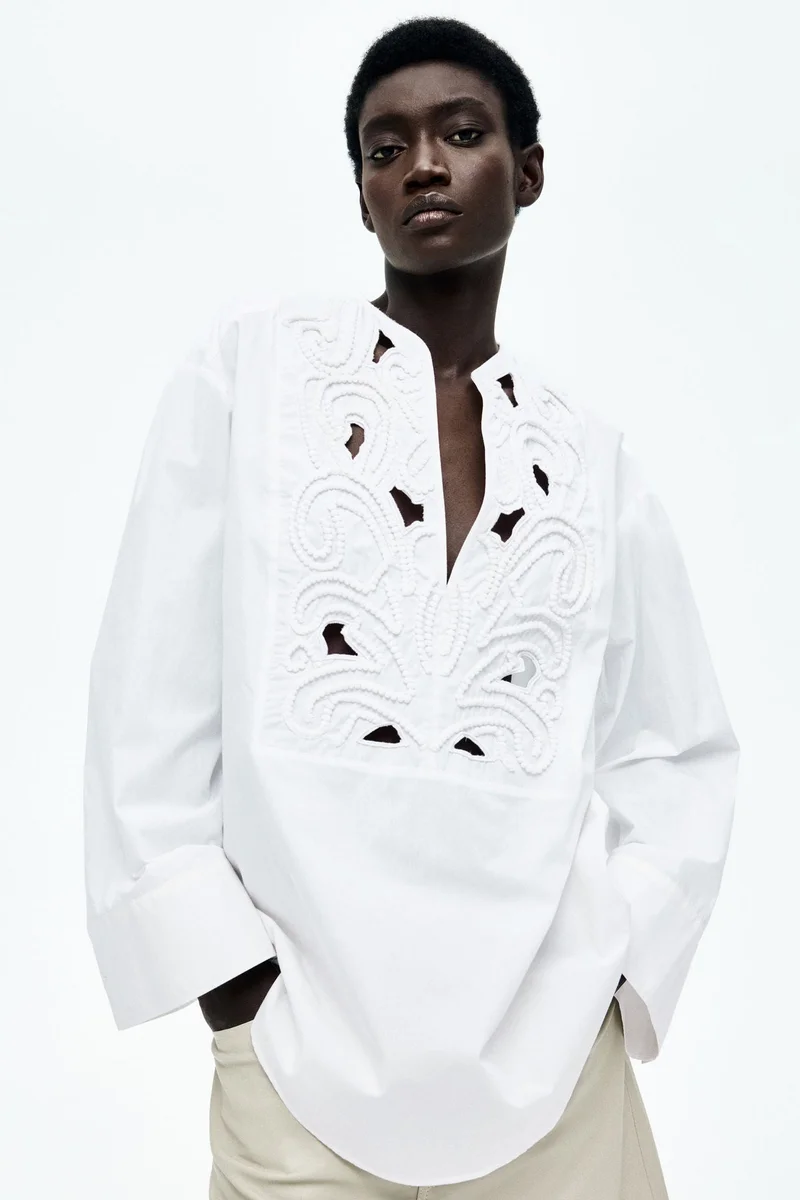 H&M Broderie anglaise blouse