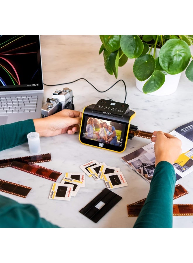 KODAK PIXPRO KODAK HYQNG Digital Film Scanner, Film and Slide Scanner with 5” LCD Screen, Convert Color & B&W Negatives & Slides 50mm, 126, 110 Film to High Resolution 22MP JPEG Digital Photos - Image 5