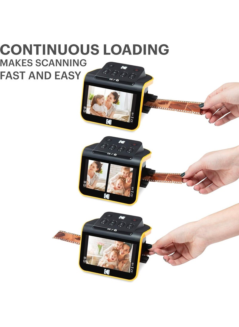 KODAK PIXPRO KODAK HYQNG Digital Film Scanner, Film and Slide Scanner with 5” LCD Screen, Convert Color & B&W Negatives & Slides 50mm, 126, 110 Film to High Resolution 22MP JPEG Digital Photos - Image 4
