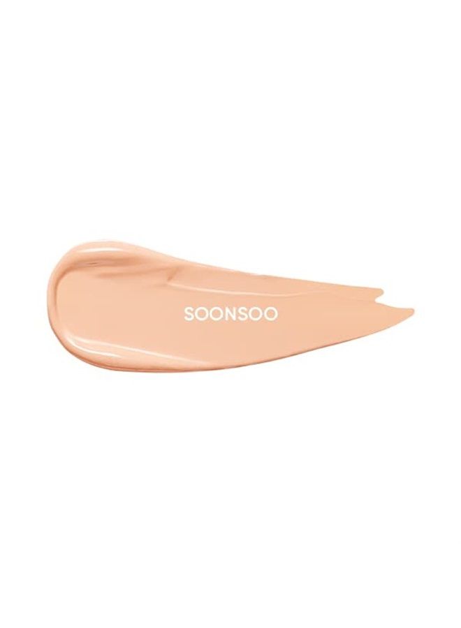 Amuse AMUSE Dew Jelly Vegan Cushion Foundation Glow Dewy Finish Clean Beauty Dry and Sensitive Skin Eco-Friendly 01 SOONSOO  - Image 2
