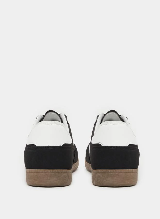 Styli Styli Striped Lace Up Gum Sole Sneakers