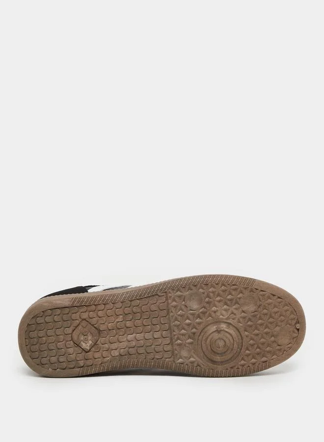 Styli Styli Striped Lace Up Gum Sole Sneakers