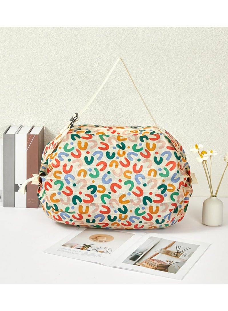 Reusable Shopping Bag, Travel Duffel Bag Portable Foldable Grocery Storage Tote, Eco-friendly Travel Recycle Shopping Bag, Waterproof Nylon Bag, Daily Shopping Commuting Picnic Camping Storage Bag Beach Swim Bags  - Image 2