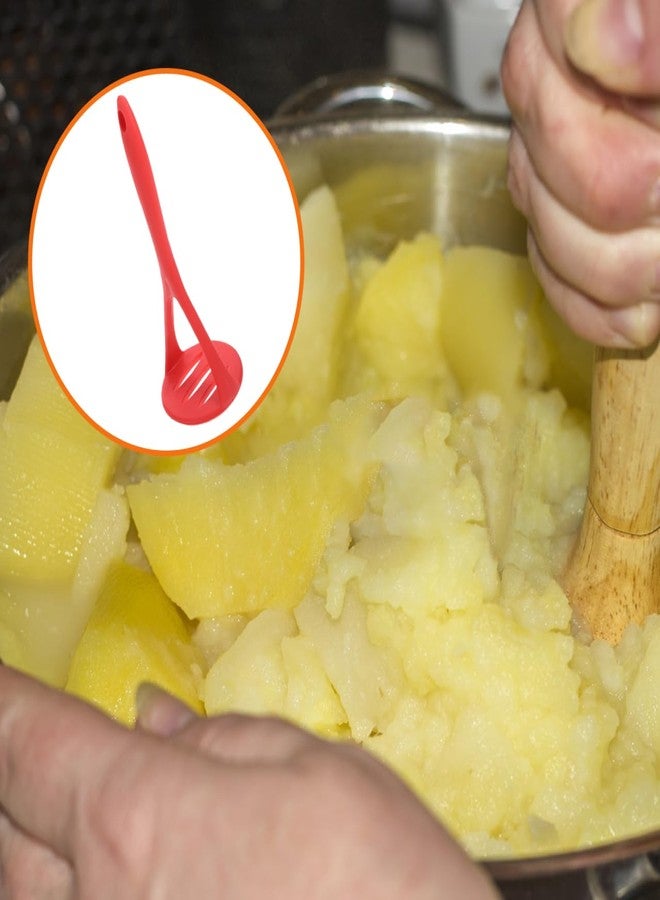 JECOMPRIS Silicone Potato Masher 10.43 Inch Food Masher Tool for Baby Food and Vegetable Puree Nonstick Kitchen Gadget for Fruit and Potato Ricing - Image 3