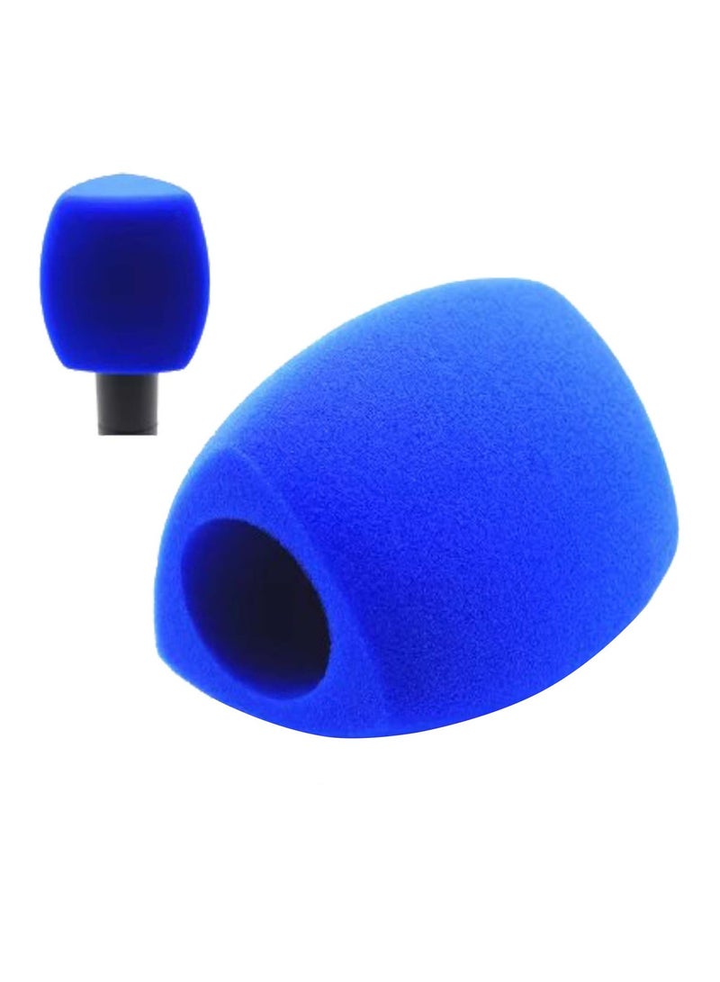 Coopic COOPIC BLUE Microphone Windscreen Foam Cover – 10.5x7cm Mic Cover for Standard Handheld Microphones, Soft Foam for KTV, Karaoke, Stage & Studio (1 Pack) - Image 1