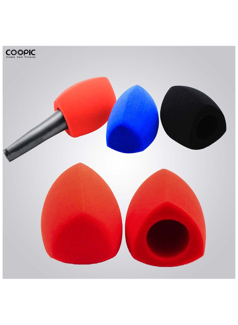 Coopic COOPIC BLUE Microphone Windscreen Foam Cover – 10.5x7cm Mic Cover for Standard Handheld Microphones, Soft Foam for KTV, Karaoke, Stage & Studio (1 Pack) - Image 2