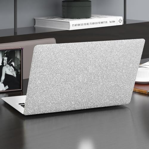 GREEWELT Silver Glitter Wallpaper | Peel and Stick | Self Adhesive Sparkle Wall Décor | Waterproof Vinyl | 41cm x 200cm | Stylish Shine for Walls & Furniture - Image 4