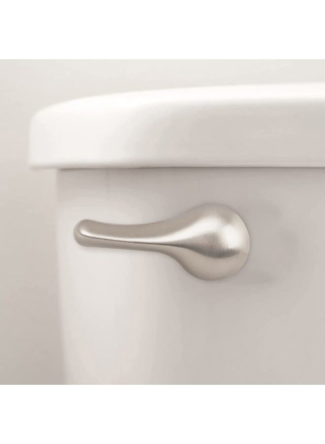 Opzour Toilet Handle Replacement Kit - Universal Flush Handle with Stainless Steel Flapper Chain and Brushed Nickel Lever - Image 3