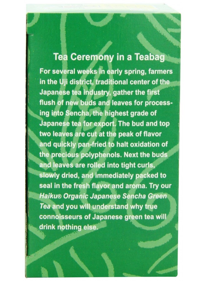 Haiku Organic Tea, Japanese Sencha Green, 16 Teabags (Pack of 6) - Image 4