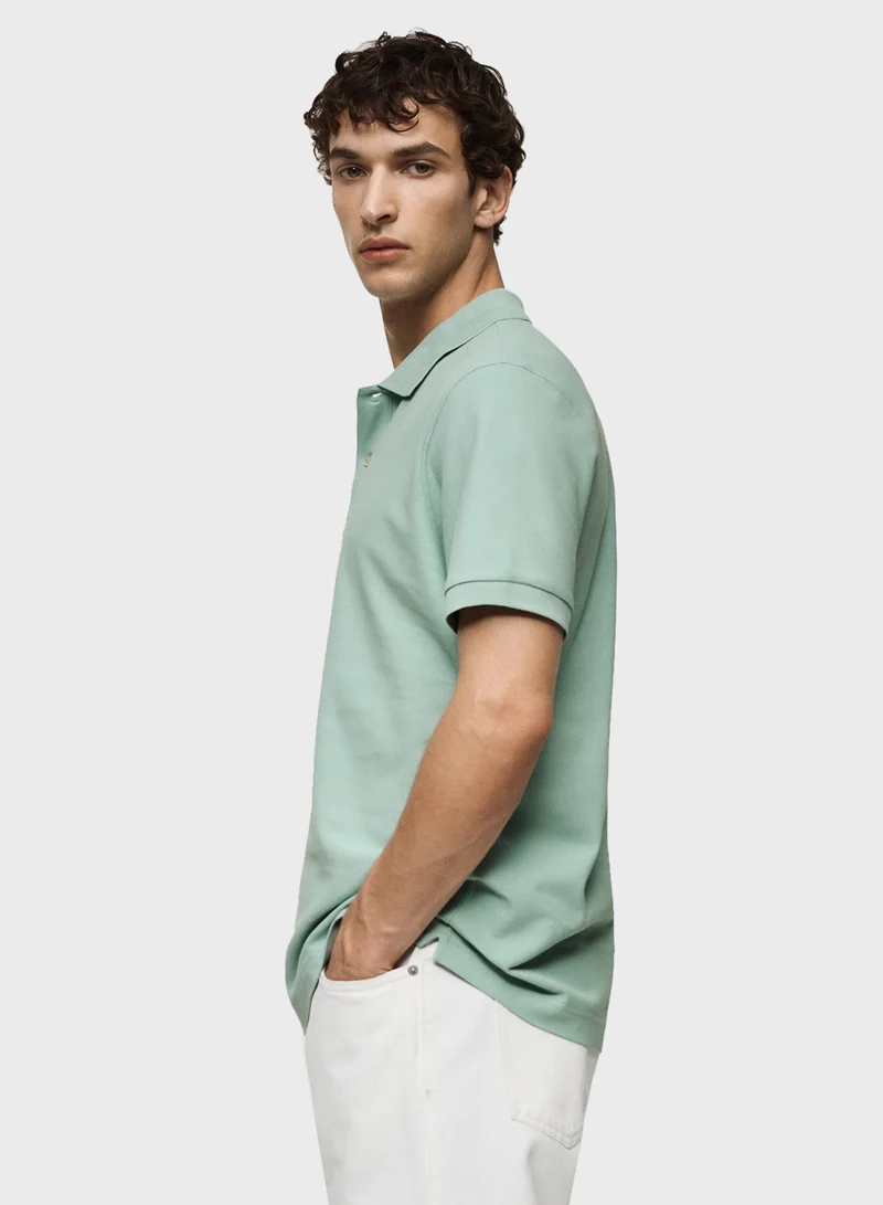 Mango Man Essential Pique Polo