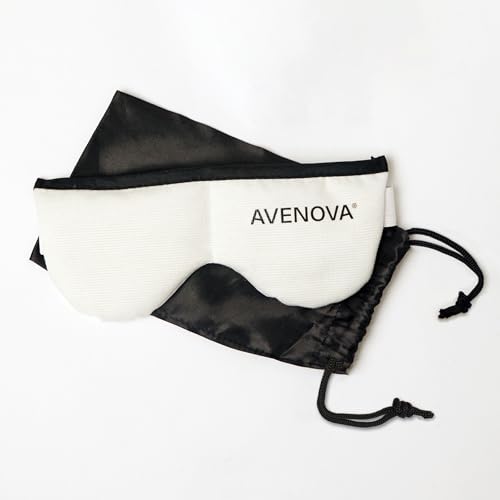 Avenova Moist Heating Eye Compress Mask Reusable Microwavable Eye Mask Provides Relief from Allergies Sinuses Headaches Puffy and Irritated Eyes Dry Eyes Blepharitis and Styes