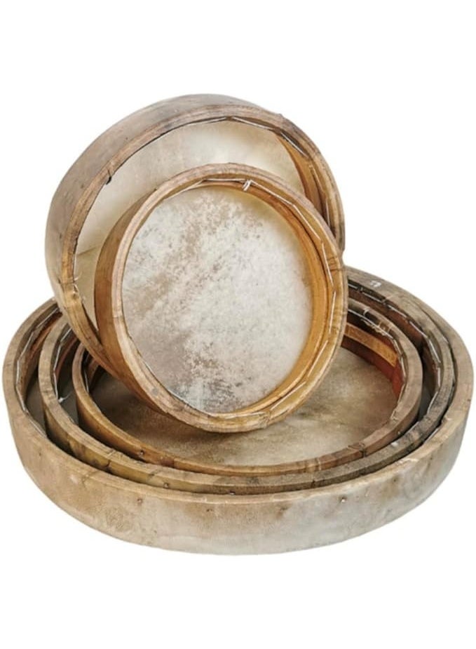 hoormusic Leather Tambourine Set of 5 - Image 3