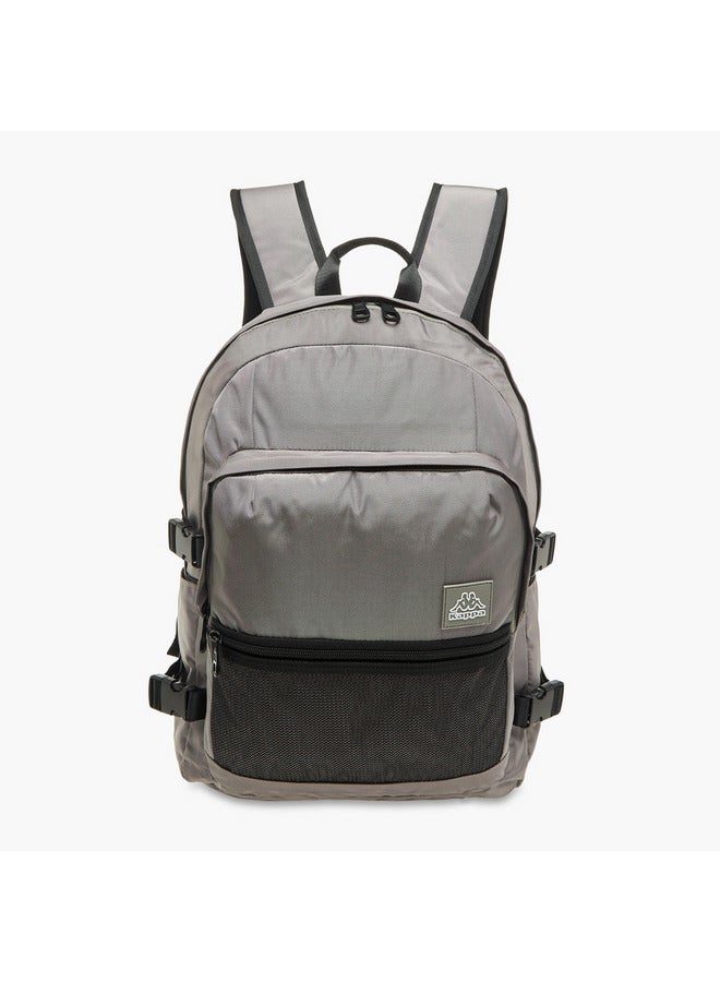 Kappa Boys Logo Print School Backpack with Zip Closure - 11x30x46 cm - Image 1