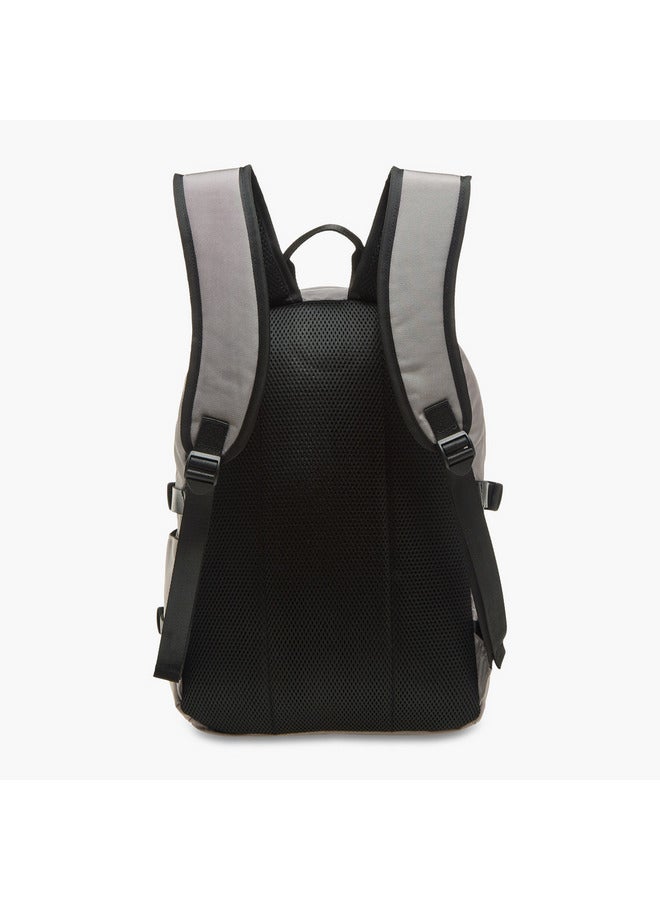 Kappa Boys Logo Print School Backpack with Zip Closure - 11x30x46 cm - Image 4