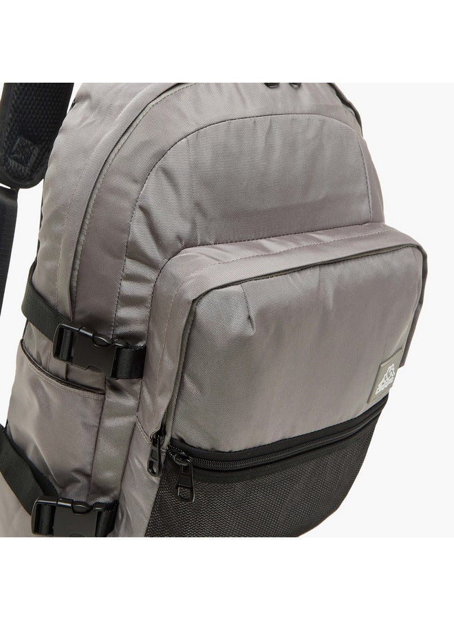 Kappa Boys Logo Print School Backpack with Zip Closure - 11x30x46 cm - Image 5