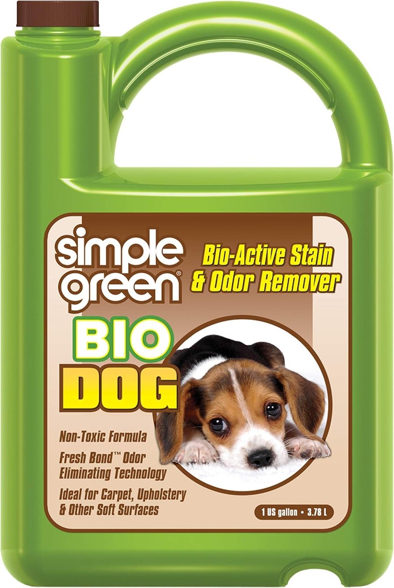 simple green Bio Active Stain & Odor Remover for Pet & Carpet- Non-Toxic, Pet & People Safe (1 Gal) - Image 1