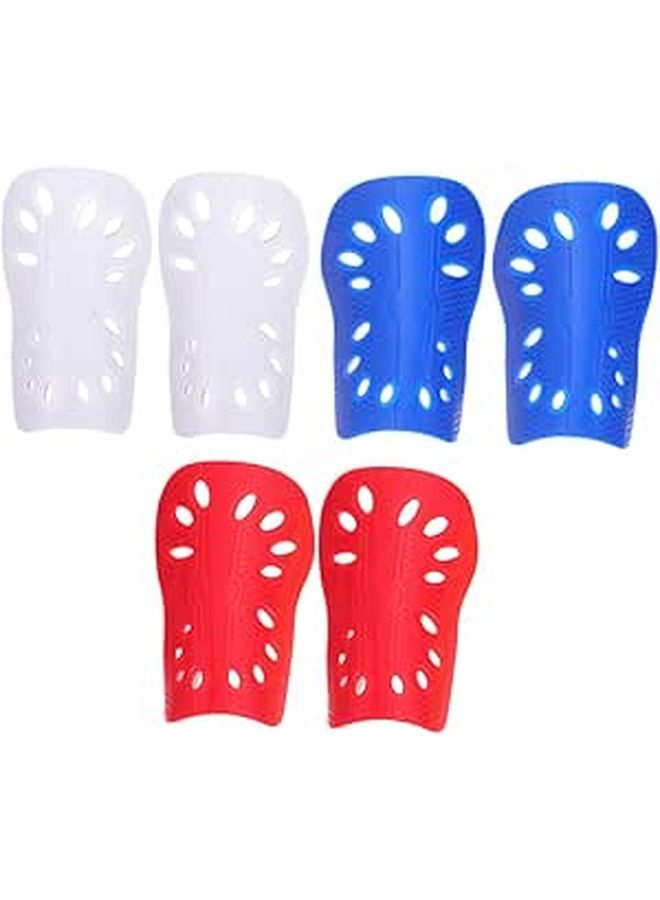 3 Pairs Soccer Shin Guards Youth Calf Protectors Breathable Lightweight - Image 1
