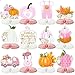 Tarklanda 12 PCS Little Pumpkin Baby Shower Decorations 3D Honeycomb Centerpiece Fall Party Table Decor for Girls Pink Table Toppers Honeycomb Gifts for Birthday Party Supplies - Image 3