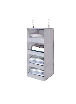 1 x 5 pcs Closet Organizer Hanging Storage Bag Grey four-layer storage hanging bag - pzsku/Z0819CBD2A517552CDEFEZ/45/_/1734174090/f231d5cb-f932-4d5f-828c-8a90d4473c9e
