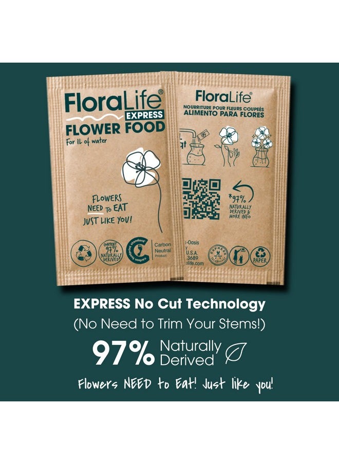 Floralife Fresh-Cut Flower Food - Sachet Multi-Nutrient & Hydration Solution - 25 Packets  - Image 4