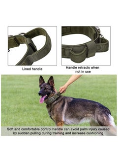 Tactical Dog Collars, Adjustable Thick Nylon Dog Collar Nylon K9 Collars with Handle for Dog Training Quick Release Heavy Duty Metal Buckle Military Dog Collar for Small Medium Large Dogs (L 45-55CM) - pzsku/Z0819EC3E993FCDF79741Z/45/_/1728550354/2f8d8612-959a-4d11-8d8c-e5292a84c3c0