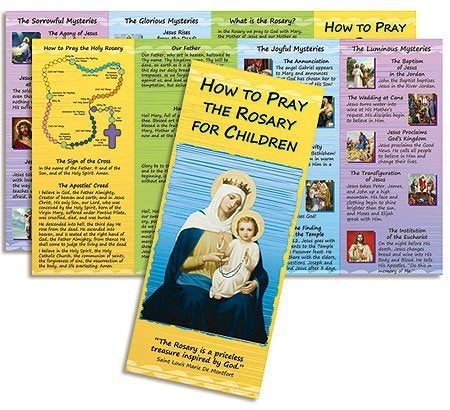 CB Religious Gift How to Pray the Rosary for Children Educational Guide Pamphlet - Image 2