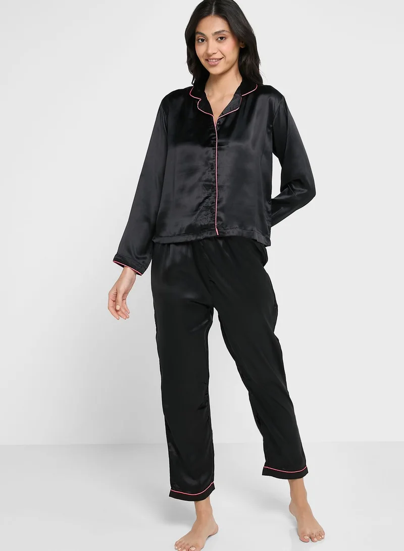 ELLA Colourblock Pyjama Set