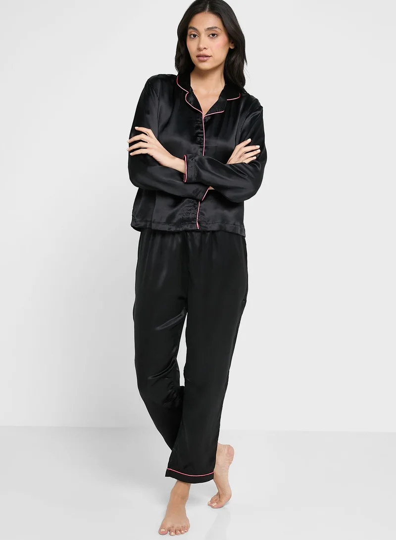 ELLA Colourblock Pyjama Set