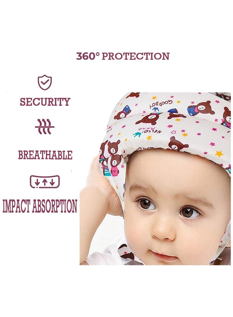 ORiTi Baby Head Protector Helmet Breathable Safety Head Guard Cushion with Adjustable Straps Protection Cap Harnesses Hat  - Image 4
