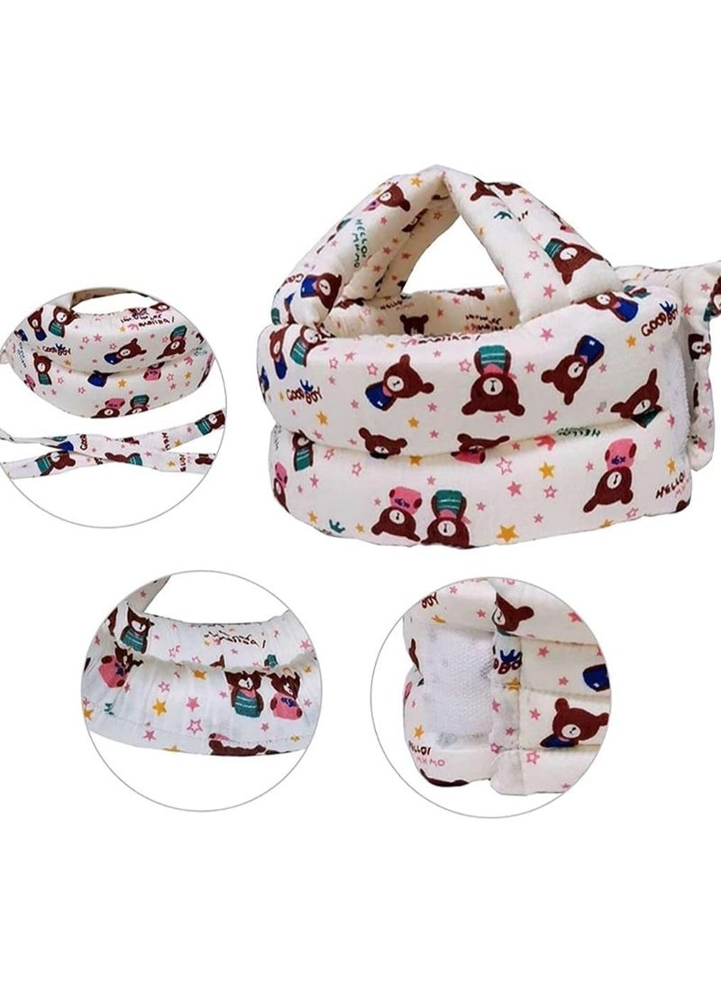 ORiTi Baby Head Protector Helmet Breathable Safety Head Guard Cushion with Adjustable Straps Protection Cap Harnesses Hat  - Image 3
