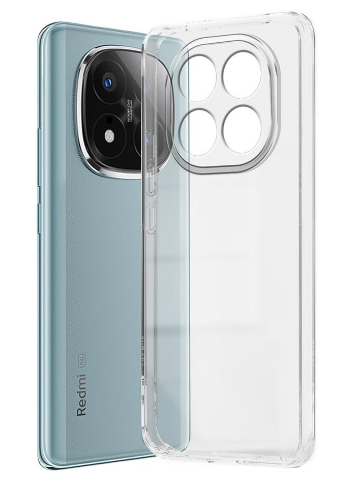 Case for Redmi Case for Redmi Note 14 Pro Plus 5G Clear Cover Transparent Soft Flexible TPU Slim Protection Case Lightweight Cover compatible for Redmi Note 14 Pro Plus 5G  - Image 2