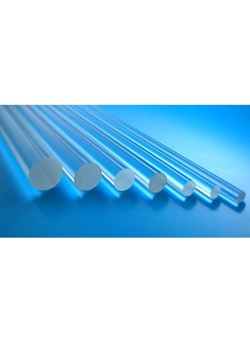 Hanture Hanture Acrylic Round RodClear Rod Solid Acrylic 300 mm Length and 12 mm Thickness Pack of 6 