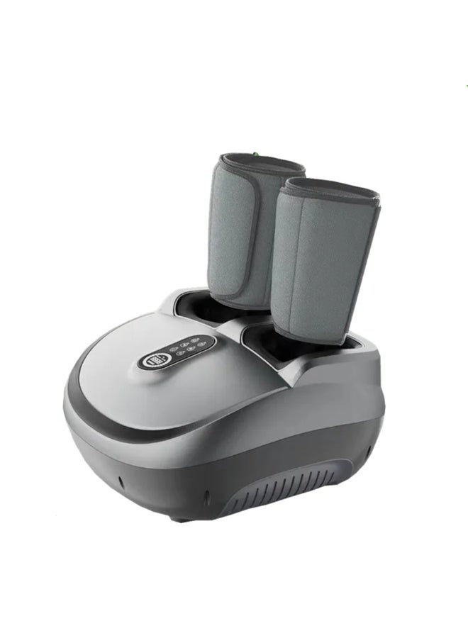 جهاز مساج للقدم والساق 2 في 1 بتقنية الشياتسو مع تدفئة، تدليك عميق لعلاج التهاب اللفافة الأخمصية، تخفيف تعب الساقين، غطاء قابل للغسل، ومناسب حتى مقاس 13 للرجال - Image 1