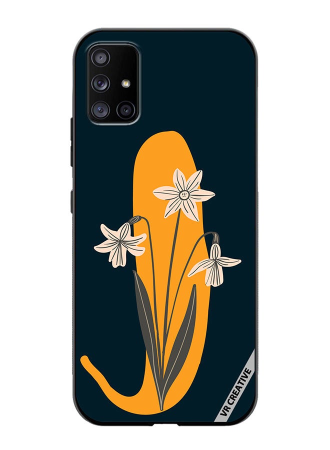 VR CREATIVE Protective Case Cover For Samsung Galaxy A71 5G Alphabet J Design Multicolour - Image 1