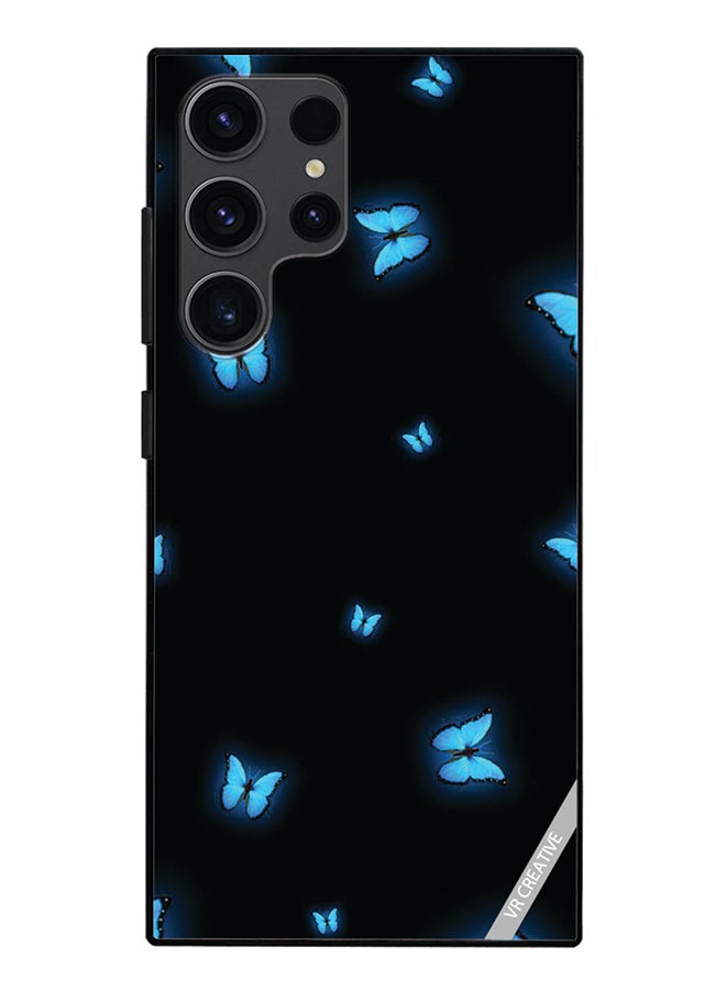 VR CREATIVE Protective Case Cover For Samsung Galaxy S24 Ultra Butterfly Design Multicolour - Image 1