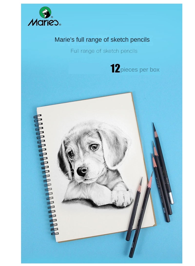 Maries 12-Piece 2B  Sketch Pencil Set - Image 3