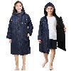 Suncube SUN CUBE Swim Parka Boy Girl, Unisex Kids Hooded Changing Robe with Water Resistant Shell and Warm Fleece Lining for Swimming, Surfing, Triathlon, Water Sports, Navy - Image 3