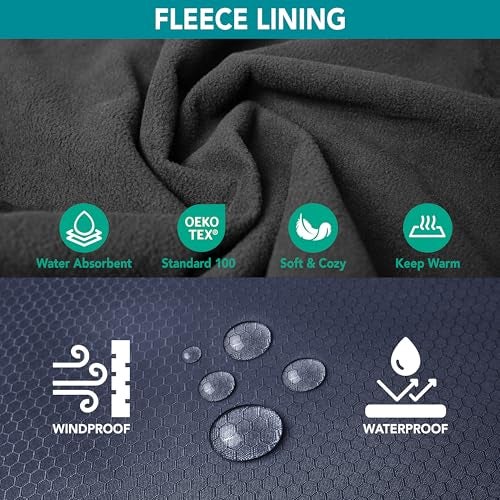 Suncube SUN CUBE Swim Parka Boy Girl, Unisex Kids Hooded Changing Robe with Water Resistant Shell and Warm Fleece Lining for Swimming, Surfing, Triathlon, Water Sports, Navy - Image 5