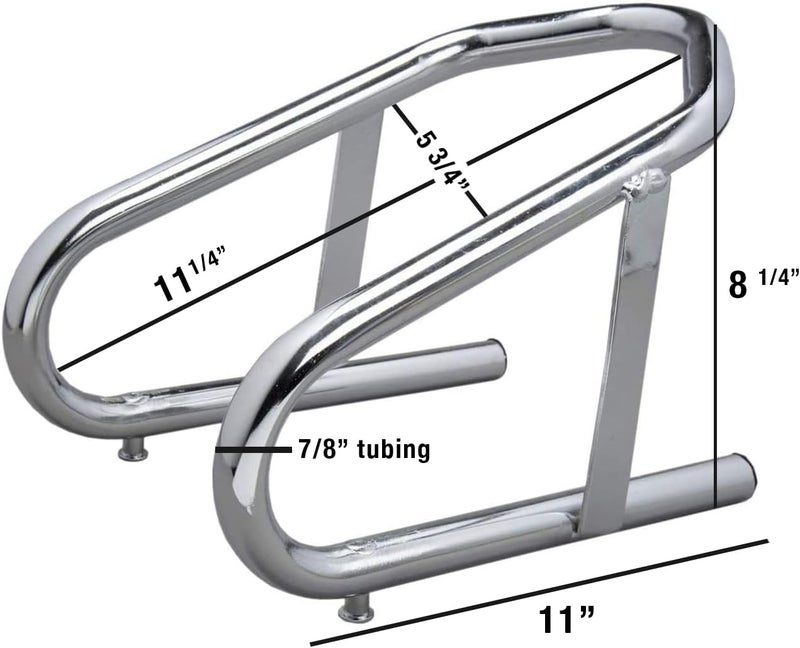 Raider Deluxe Chrome Wheel Chock for Motorcycles - Image 2