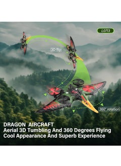BORTONY RC Jet Fighter Drone LED Lights USB Charging and Remote Control 2.4GHz Quadcopter Hovering Airplane Toy for Kids & Adults Model LO713  - Image 3