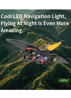 BORTONY RC Jet Fighter Drone LED Lights USB Charging and Remote Control 2.4GHz Quadcopter Hovering Airplane Toy for Kids & Adults Model LO713  - Image 5
