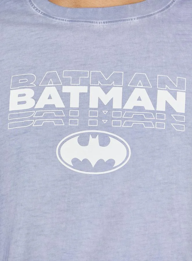 Styli Batman Graphic Print Compact Jersey Oversized T-Shirt