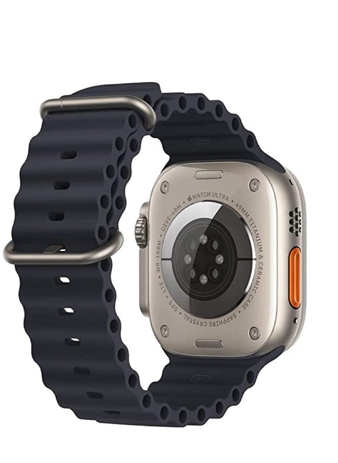 H&M - HM Ultra 2 Smartwatch Big Display NFC Control Men Women Sport Watch Music Control Measures Heart Rate Blood Pressure Smart Watch Full Touch Screen Tempered Glass Black - Image 1
