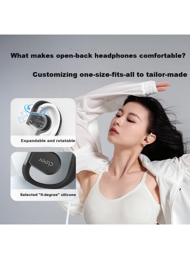 Cleer Arc3 Anc Open-back Headphones With Ai Noise Cancelling, Wireless Bluetooth Sports Headphones, Compatible With Huawei, Apple, Xiaomi - Oatmeal Apricot - Image 2